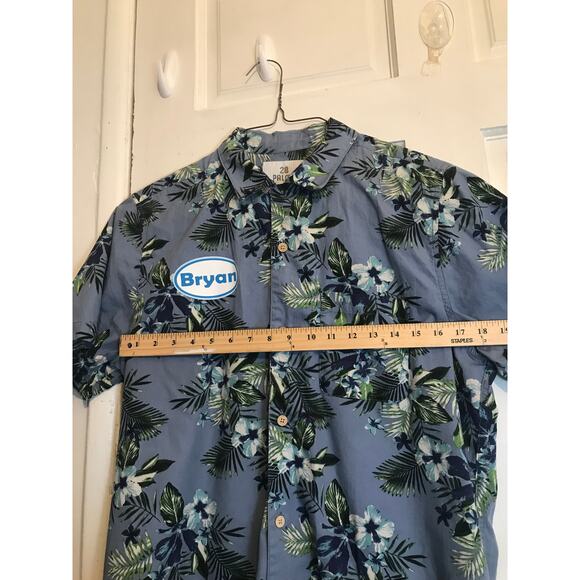 28 PALMS owling Shirt Men's XL Short Sleeved 100% Cotton - Picture 8 of 10